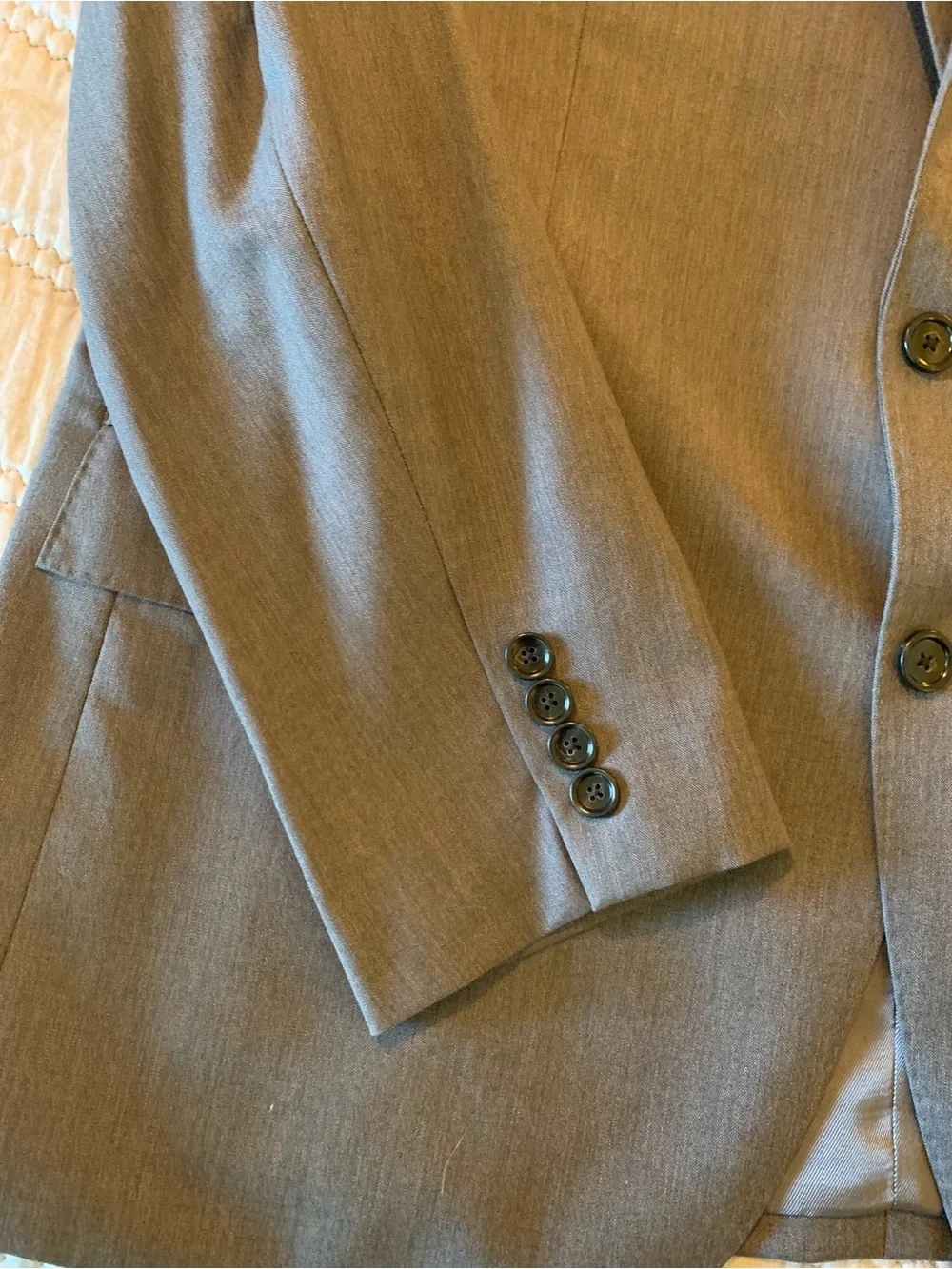 J. Crew Ludlow Men's Gray Loro Piana Superfine Wool Suit Jacket 44R